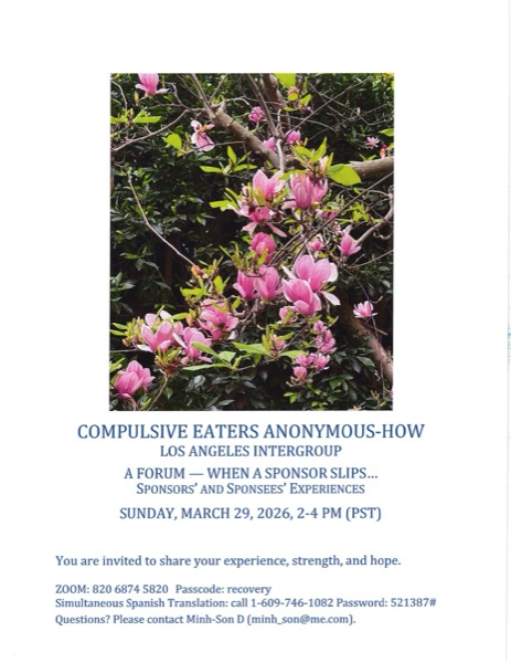 Forum: When a Sponsor Slips flyer